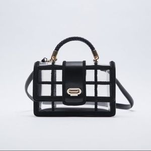 Crossbody with removable handle Zara Vinyl Lace Trim Bag